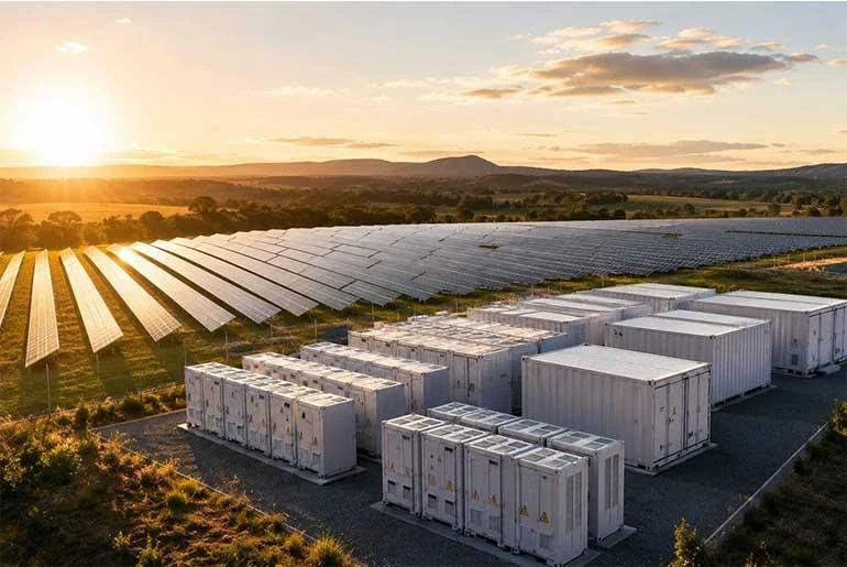 Solar and energy storage infrastructure concept